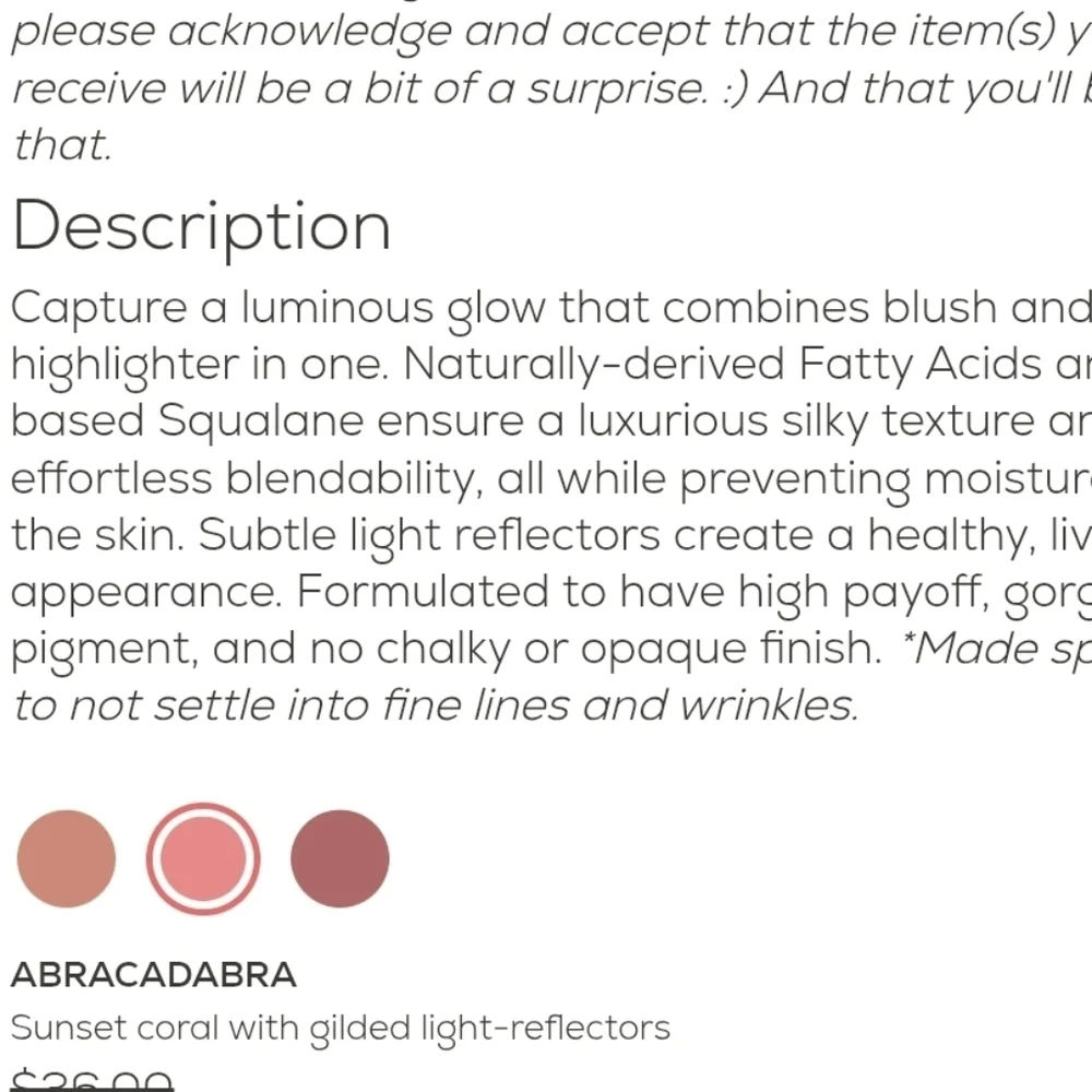 NIB FLYTE.70 ColorBack Pressed Cheek Blush-Abracadabra